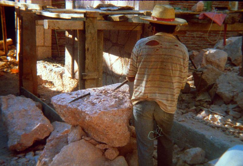 0210-stone cutter.jpg - Stone cutter in Taxco, Mexico.